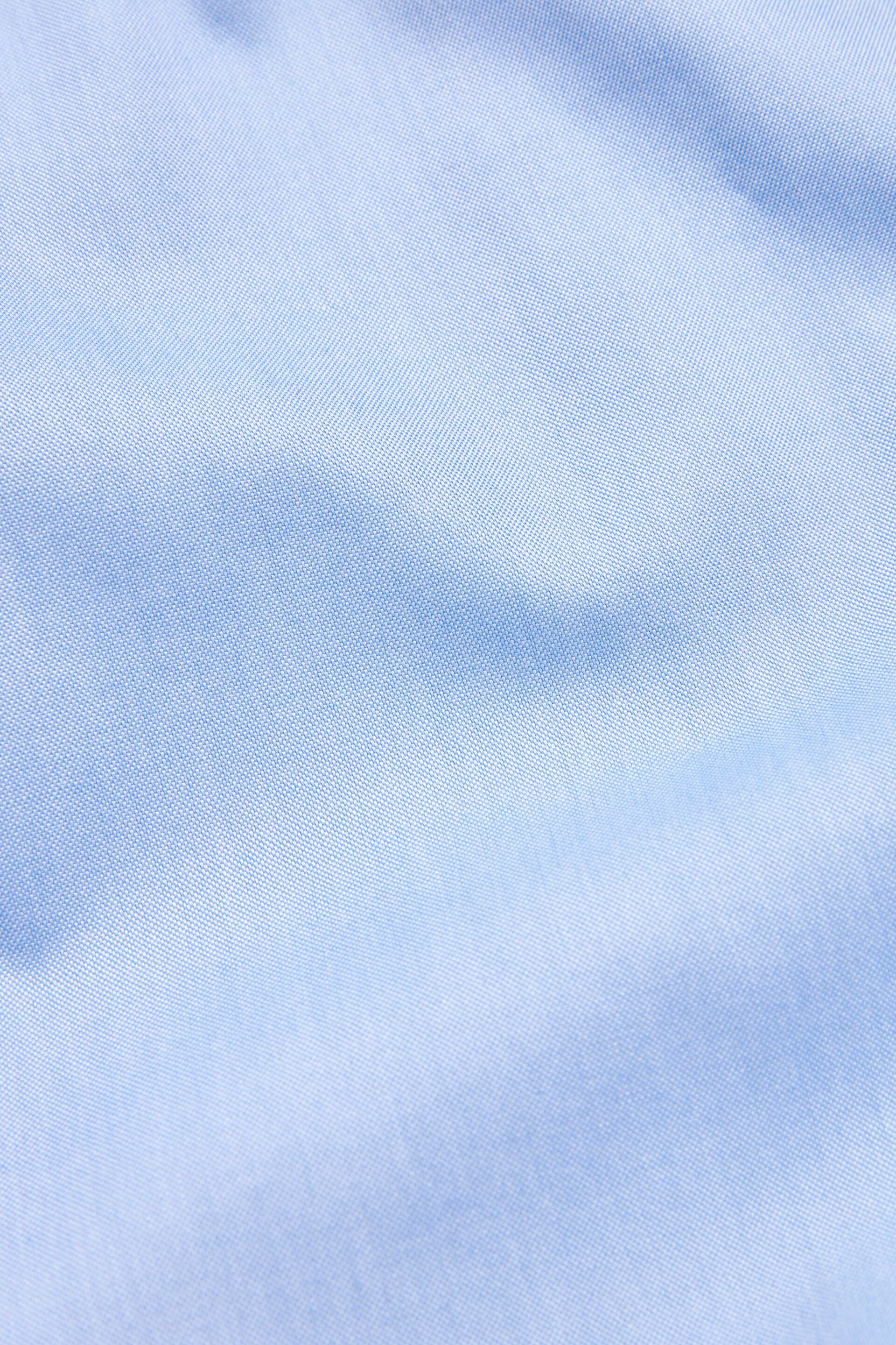 Blue Regular Fit Signature Super Non Iron Single Cuff Shirt - Image 7 of 7