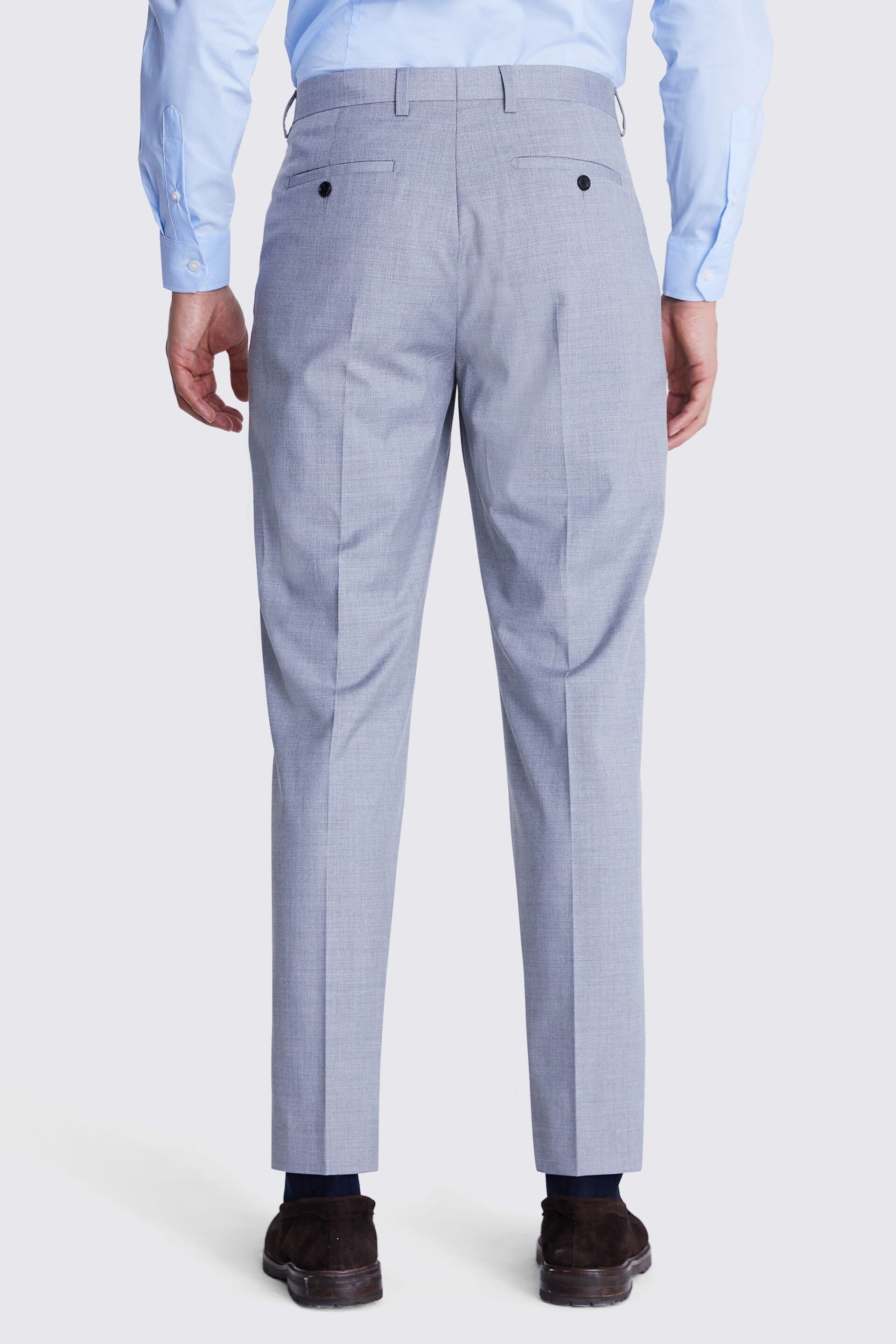 MOSS Grey Stretch Suit: Trousers - Image 2 of 3