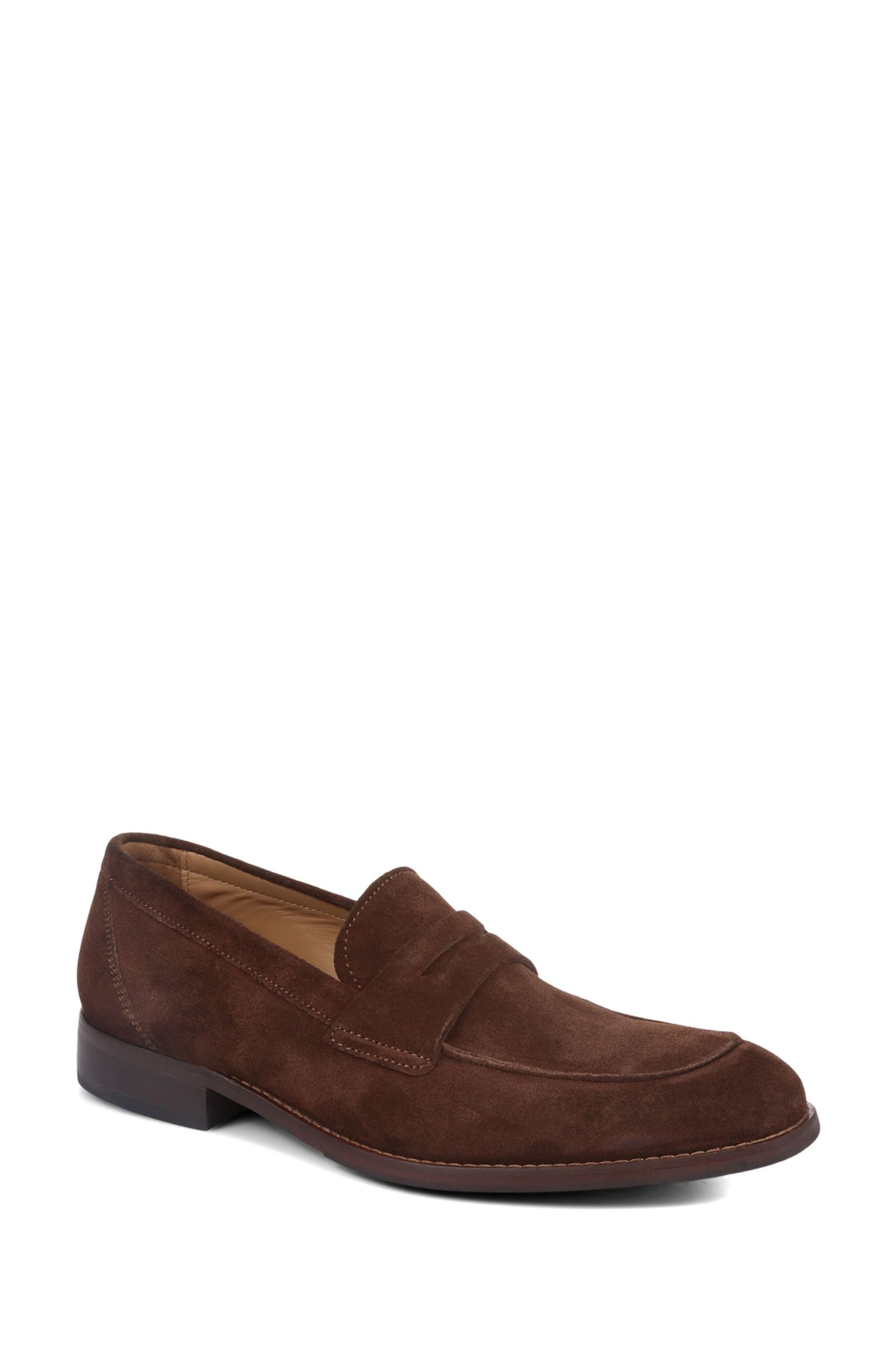 Jones Bootmaker Leather Penny Loafers - Image 4 of 7