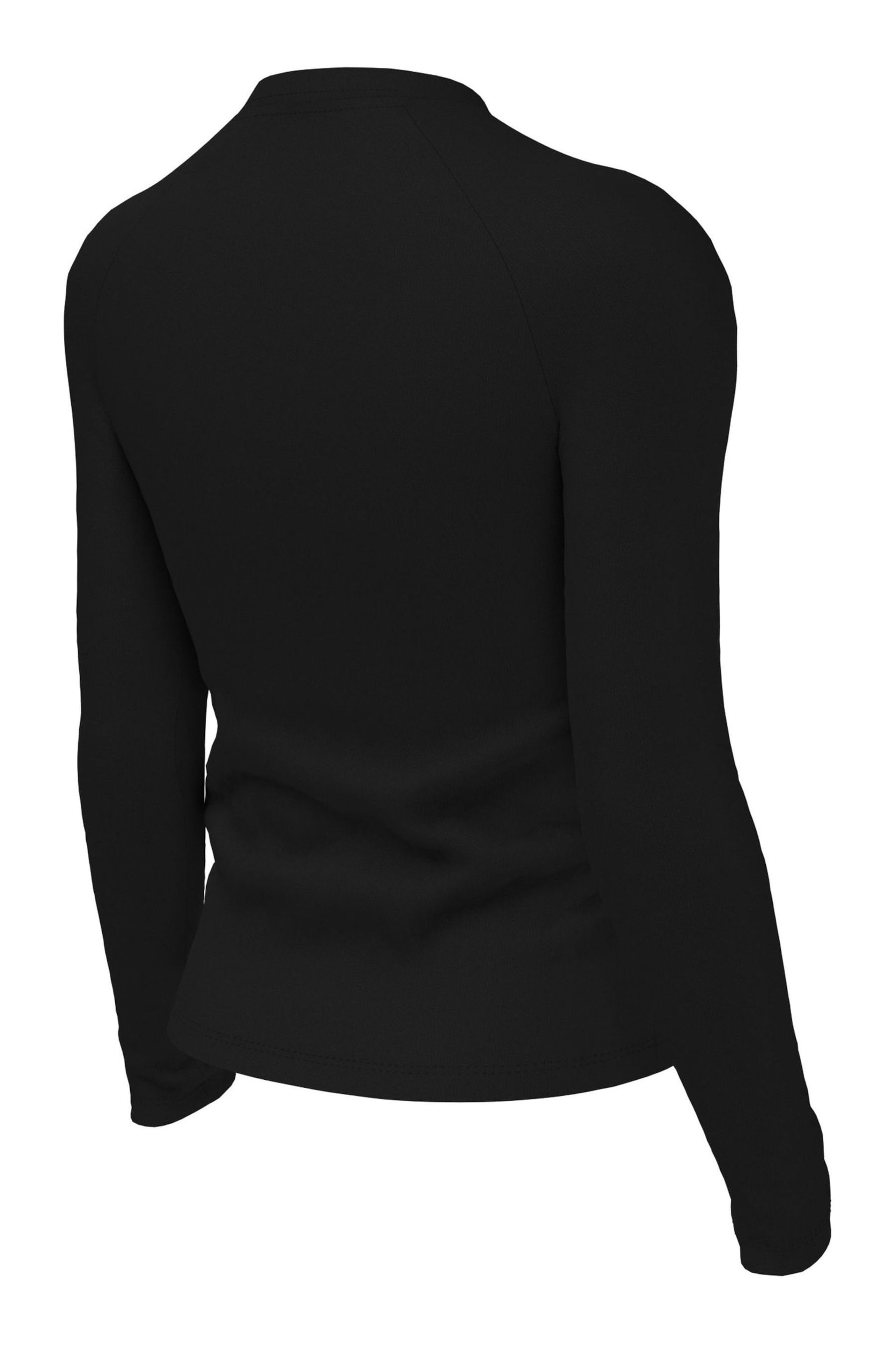 Nike Black Sun Safe Hydroguard Long Sleeved Swim Top - Image 6 of 7