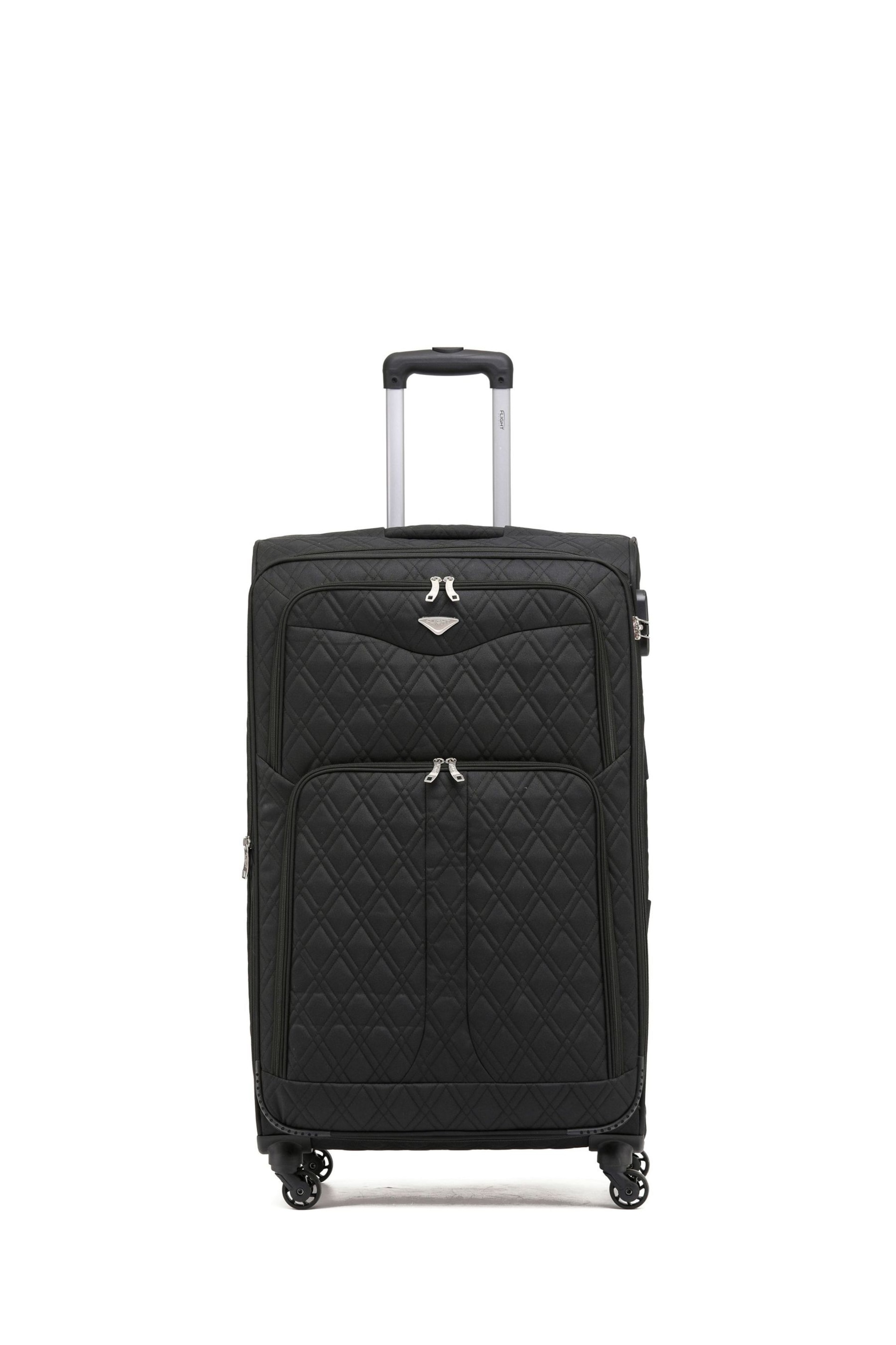 Flight Knight Large Softcase Lightweight Check In Suitcase With 4 Wheels - Image 1 of 7