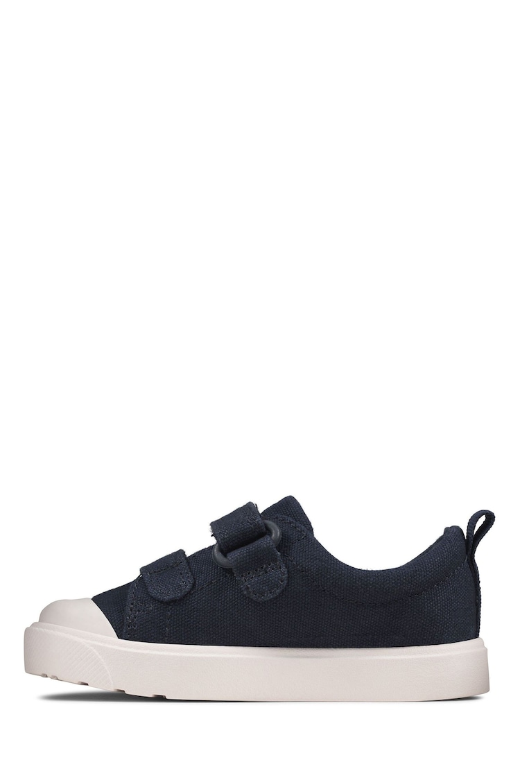 Clarks Blue MultFit Shark Print Canvas Shoes - Image 2 of 7