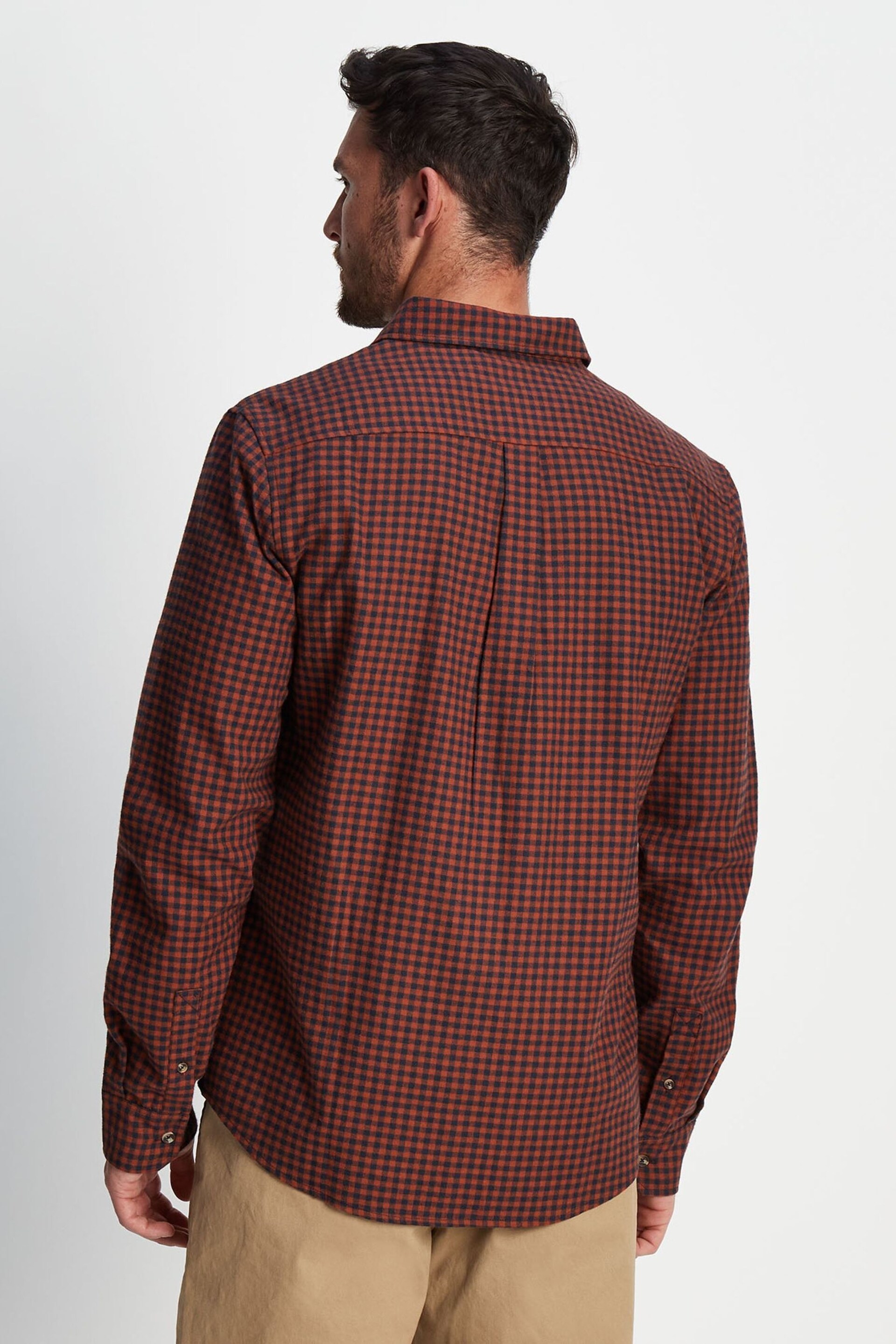 Tog 24 Brown Ingram Flannel Check Shirt - Image 2 of 7