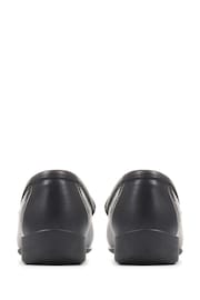 Pavers Wide Fit Black Leather Loafers With Tassel - Image 3 of 5