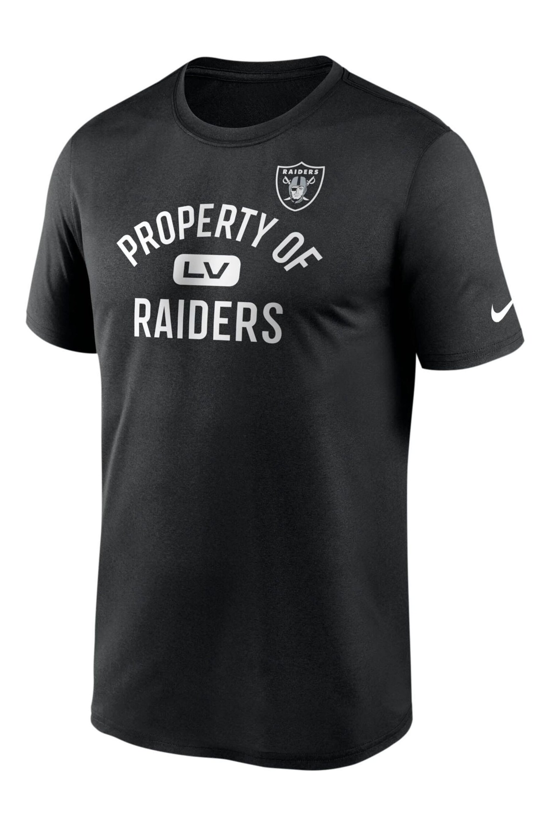 Nike Black Fanatics Las Vegas Raiders Nike Property of T-Shirt - Image 1 of 3