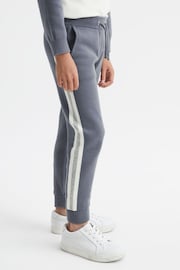Reiss Airforce Blue Wix Senior Knitted Joggers - Image 3 of 5