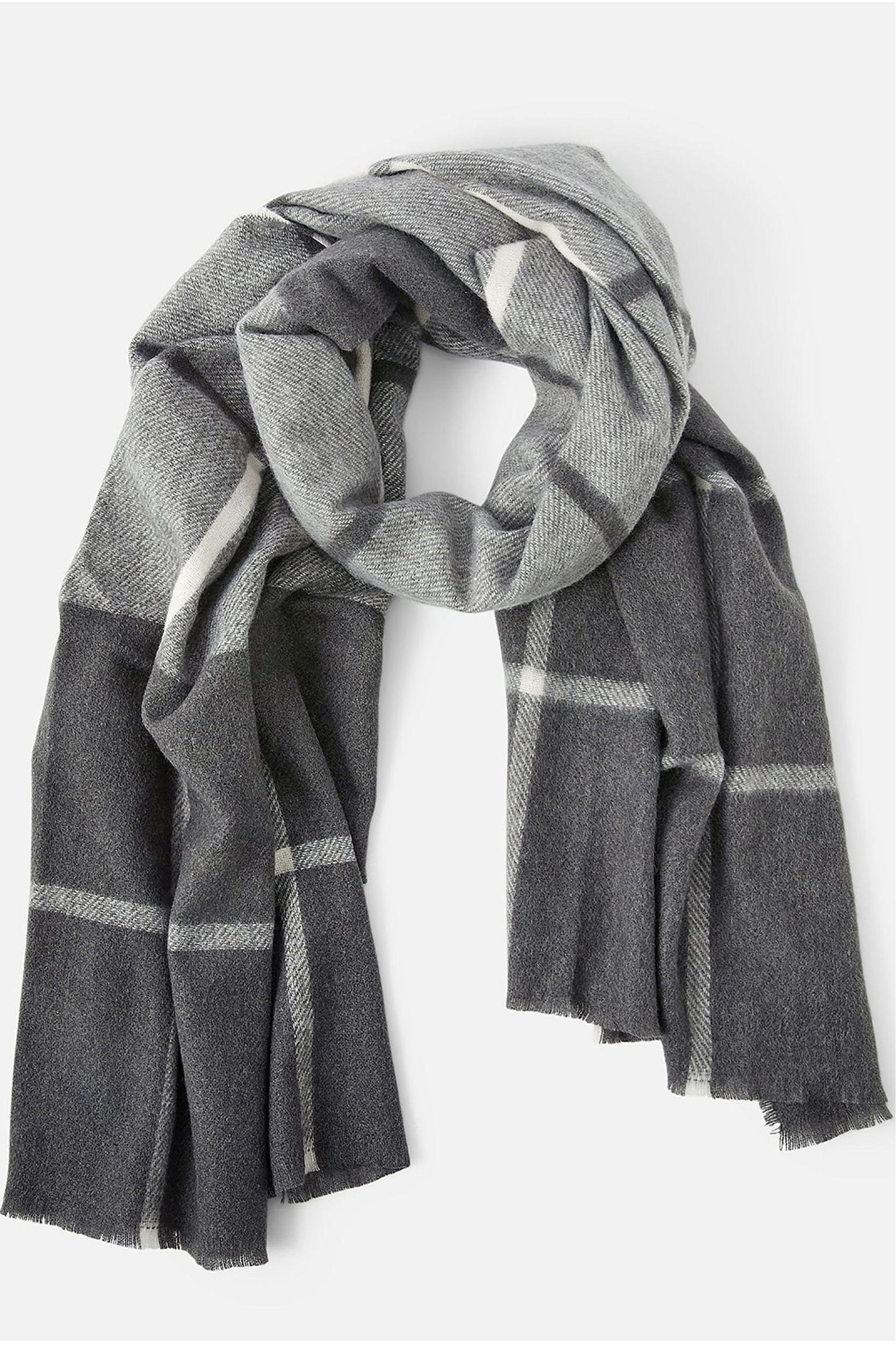 Buy Accessorize Grey Carter Check Blanket Scarf from Next Luxembourg
