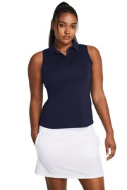 Under Armour Navy Blue/Grey Play Off Polo Shirt - Image 1 of 3
