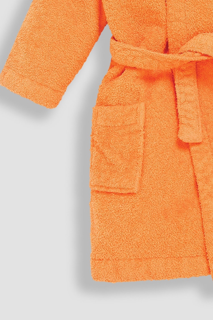 JoJo Maman Bébé Rust Fox Cotton Towelling Robe - Image 4 of 4