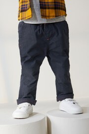 Navy Blue Lined Pull-On Trousers (3mths-7yrs) - Image 1 of 6