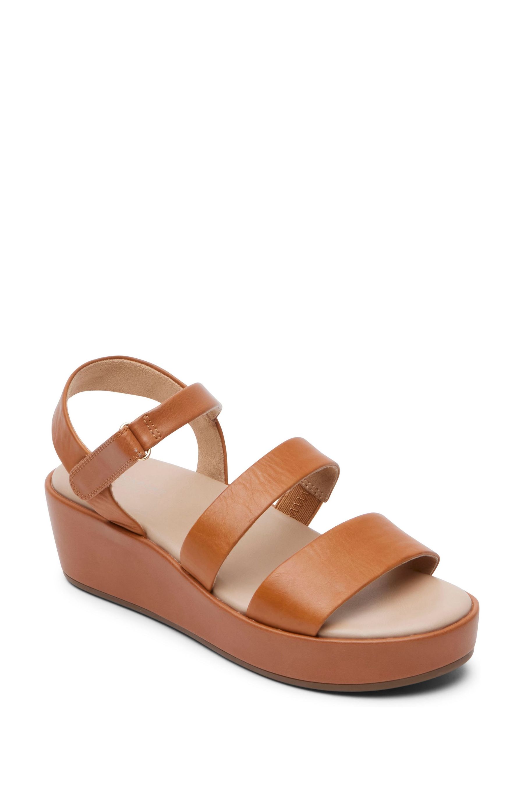 Buy Rockport Aubriella Three Piece Brown Sandals from Next Ireland