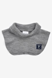 Polarn O. Pyret Grey Merino Wool Polo Neck Warmer - Image 1 of 2