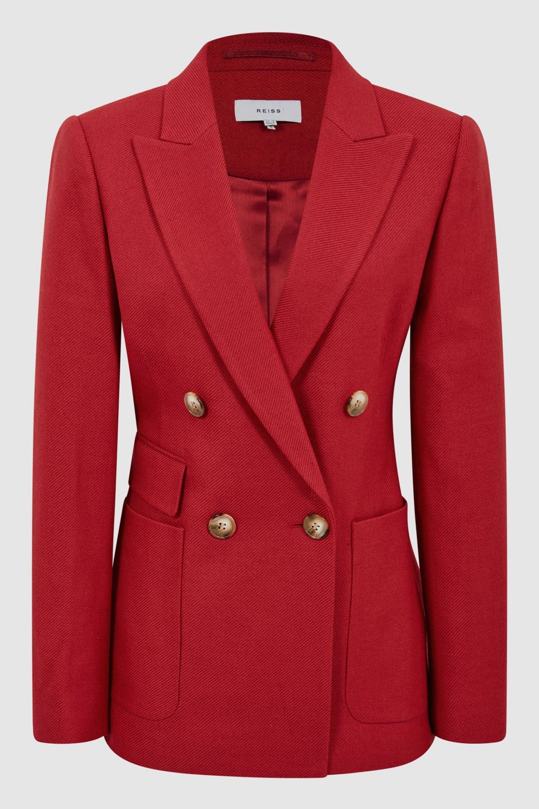 Buy Reiss Red Lola Double Breasted Blazer from Next Luxembourg
