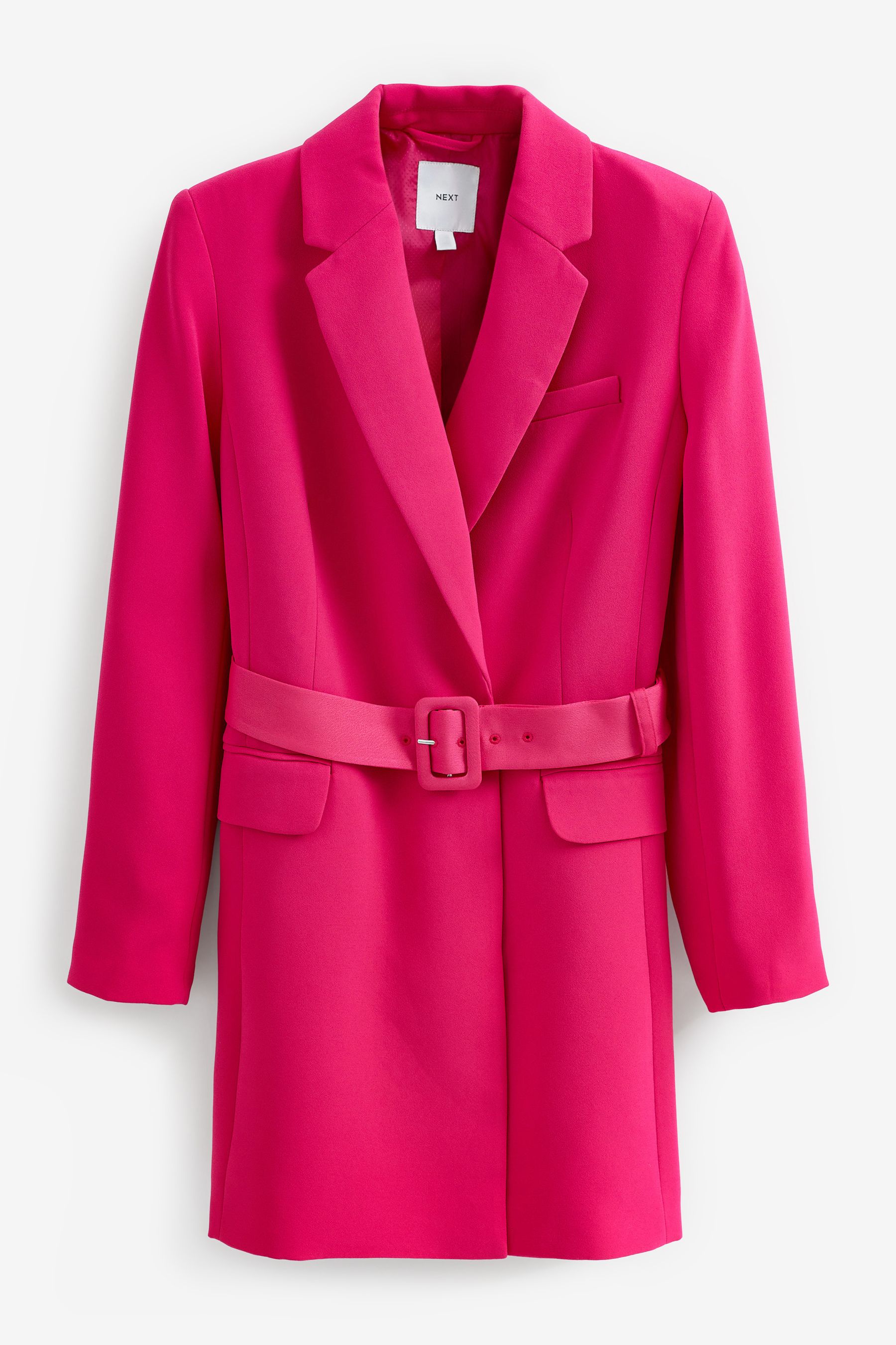 Pink belted blazer online