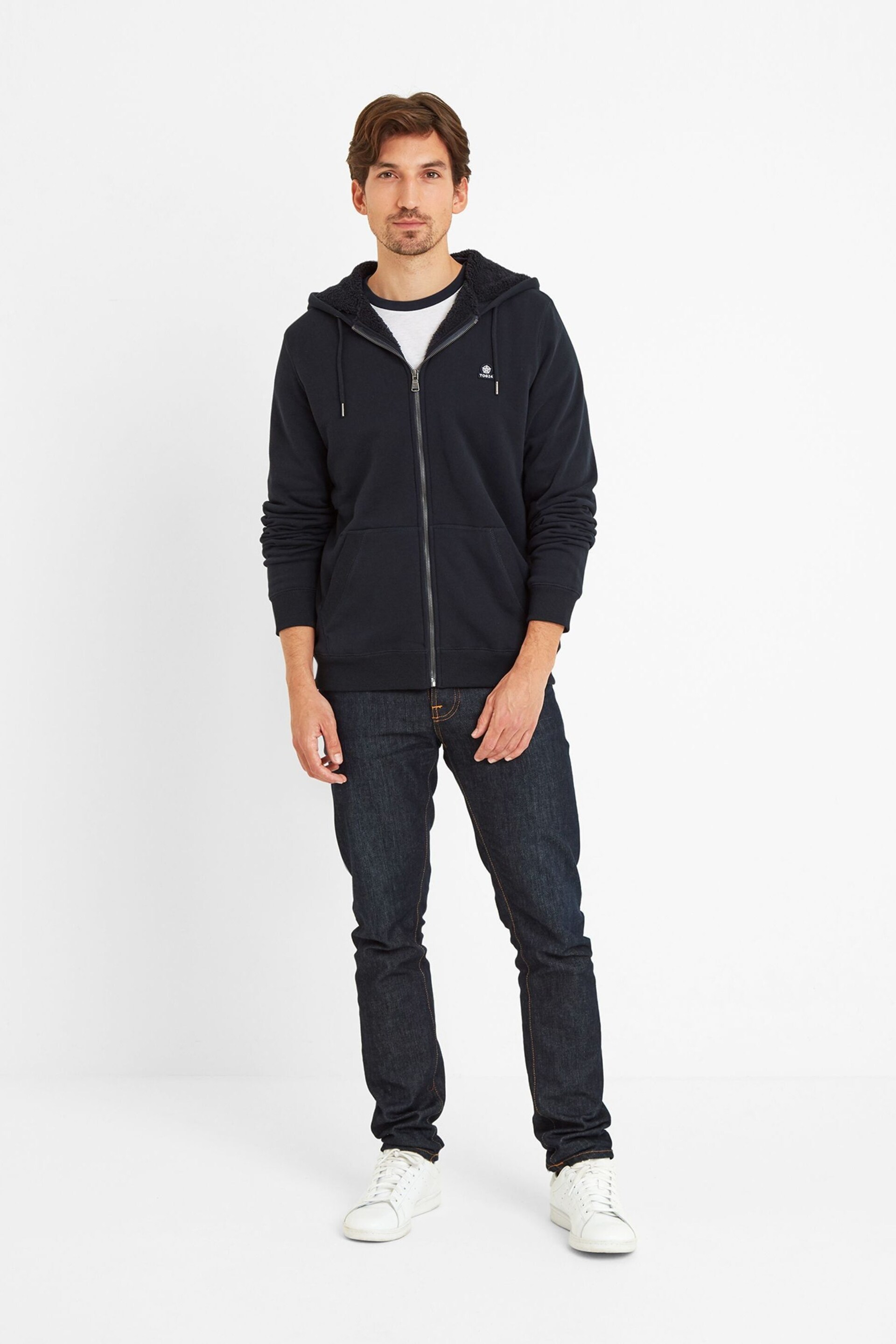 Tog 24 Blue Timble Sherpa Lined Hoodie - Image 3 of 8