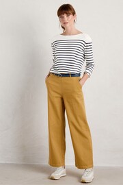 Seasalt Cornwall Natural Striped Sailor Shirt - Image 2 of 5