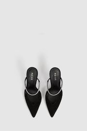 Reiss Black Banbury Embellished Crystal Court Shoes - Image 5 of 6