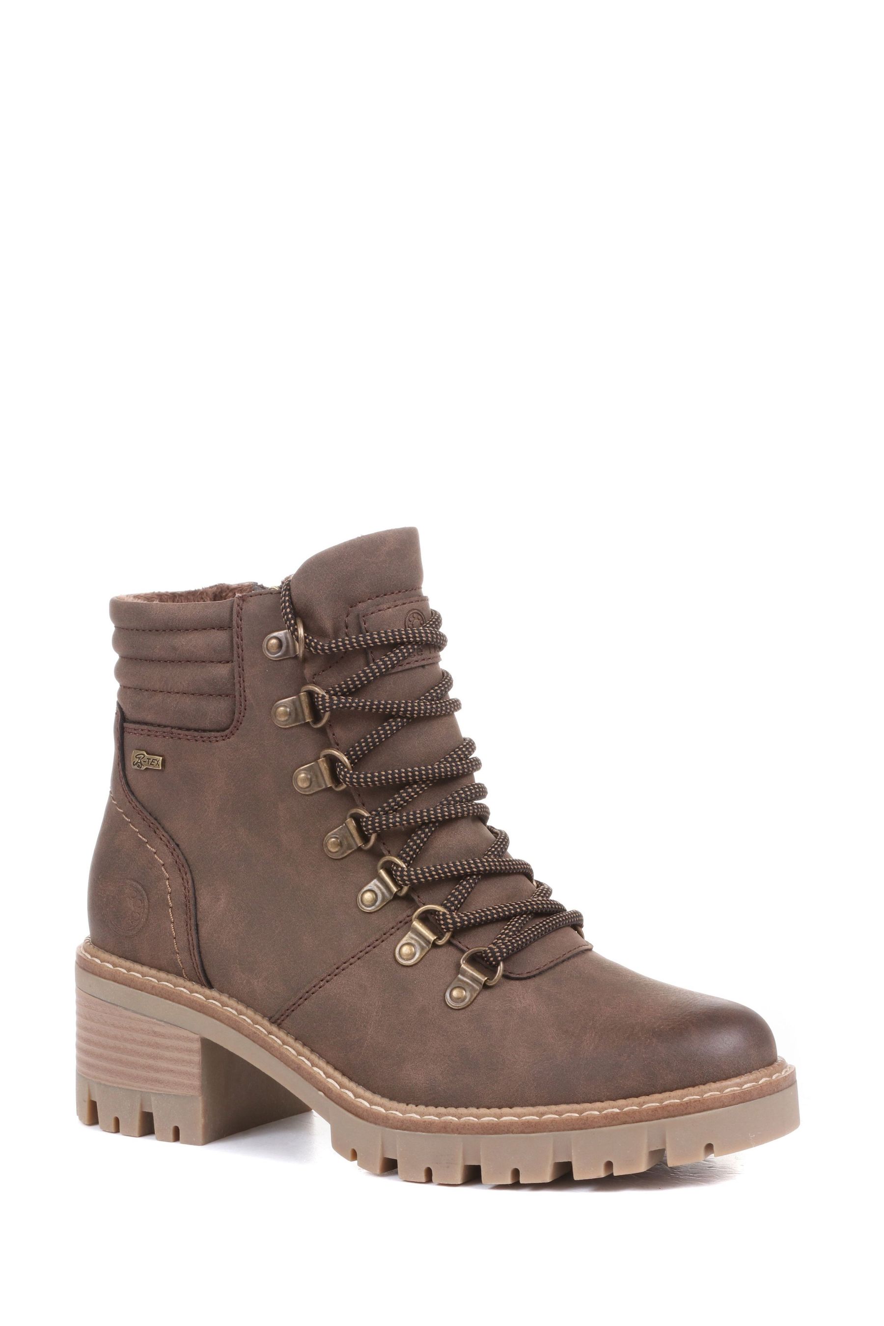 Buy Pavers Relife by Pavers Block Heeled Brown Ankle Boots from the Next UK online shop