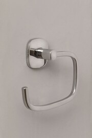 Robert Welch Silver Burford Toilet Roll Holder Swing - Image 1 of 4