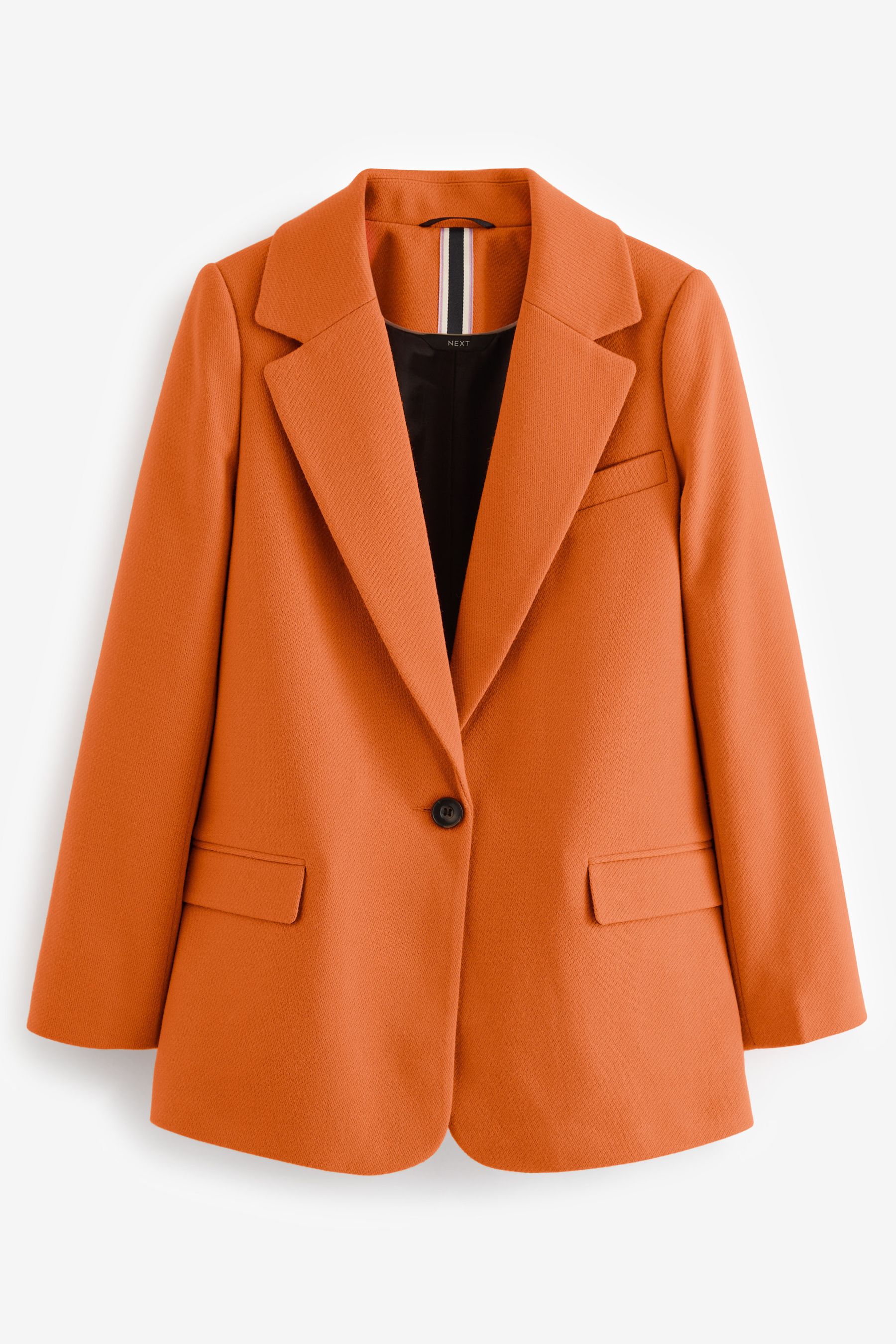Buy Orange Single Breasted Blazer Coat from Next Luxembourg