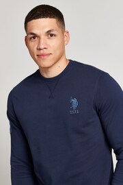 U.S. Polo Assn. Mens Navy Blazer Crew Sweatshirt - Image 3 of 5