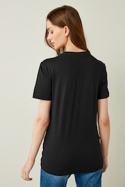 Calvin Klein Jeans Institutional Black Logo Slim T-Shirt - Image 2 of 4