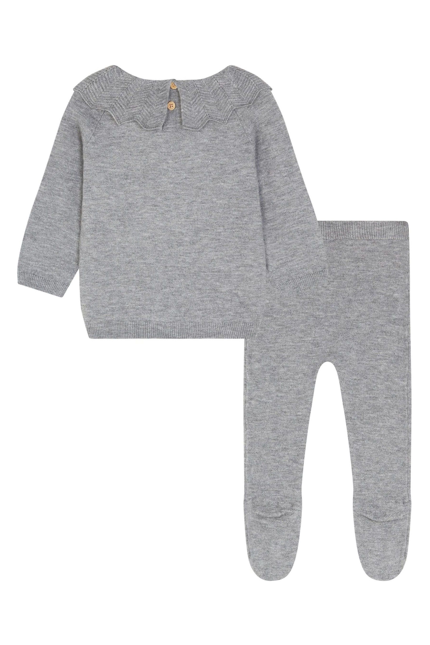 Buy F F Mini Hinch Grey Frill Knitted 100 Cotton Set from the Next UK online shop