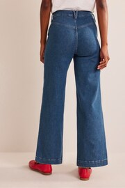 Boden Blue High Rise Smart Wide Leg Jeans - Image 2 of 5