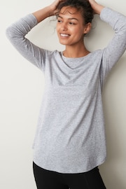 Grey Longline Long Sleeve Top - Image 1 of 5