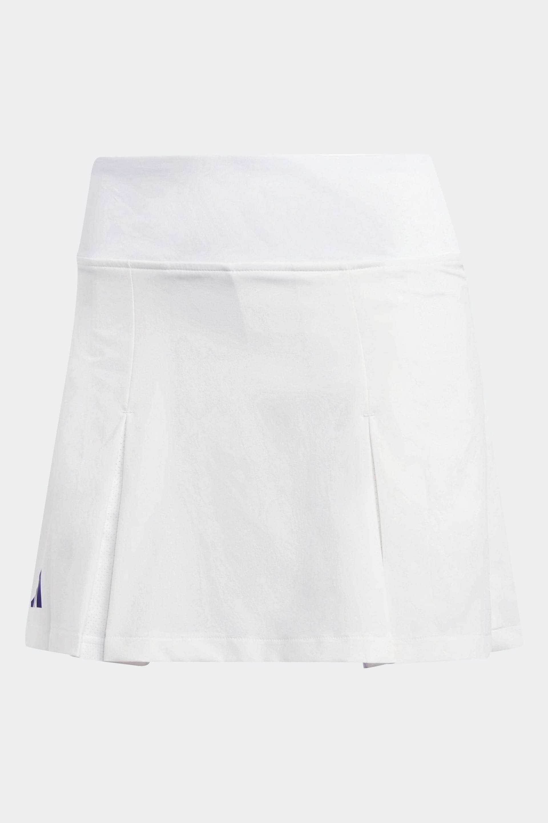 adidas White Tennis Club Pleated Skirt - Image 5 of 6