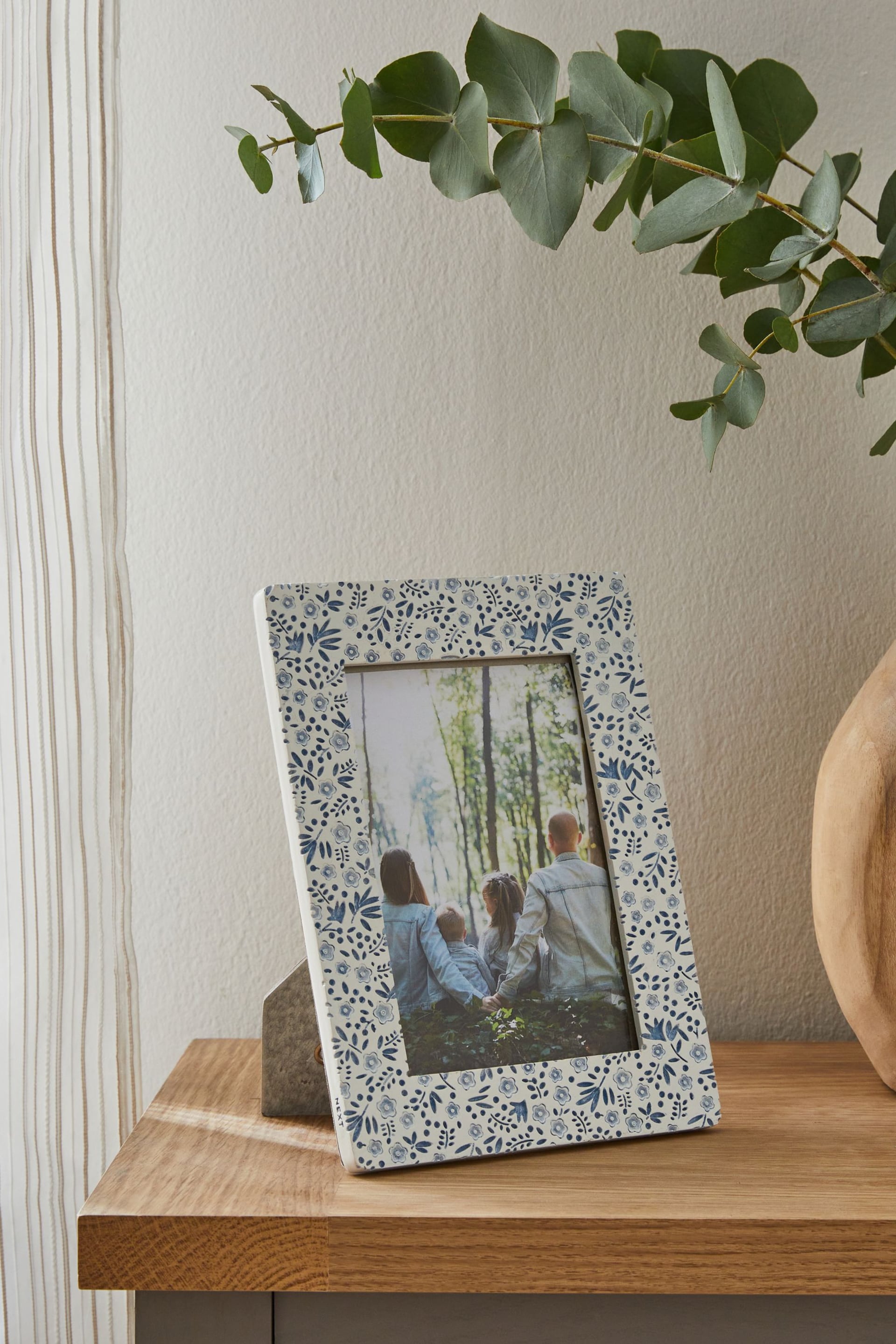 Blue Ditsy Photo Frame - Image 1 of 5