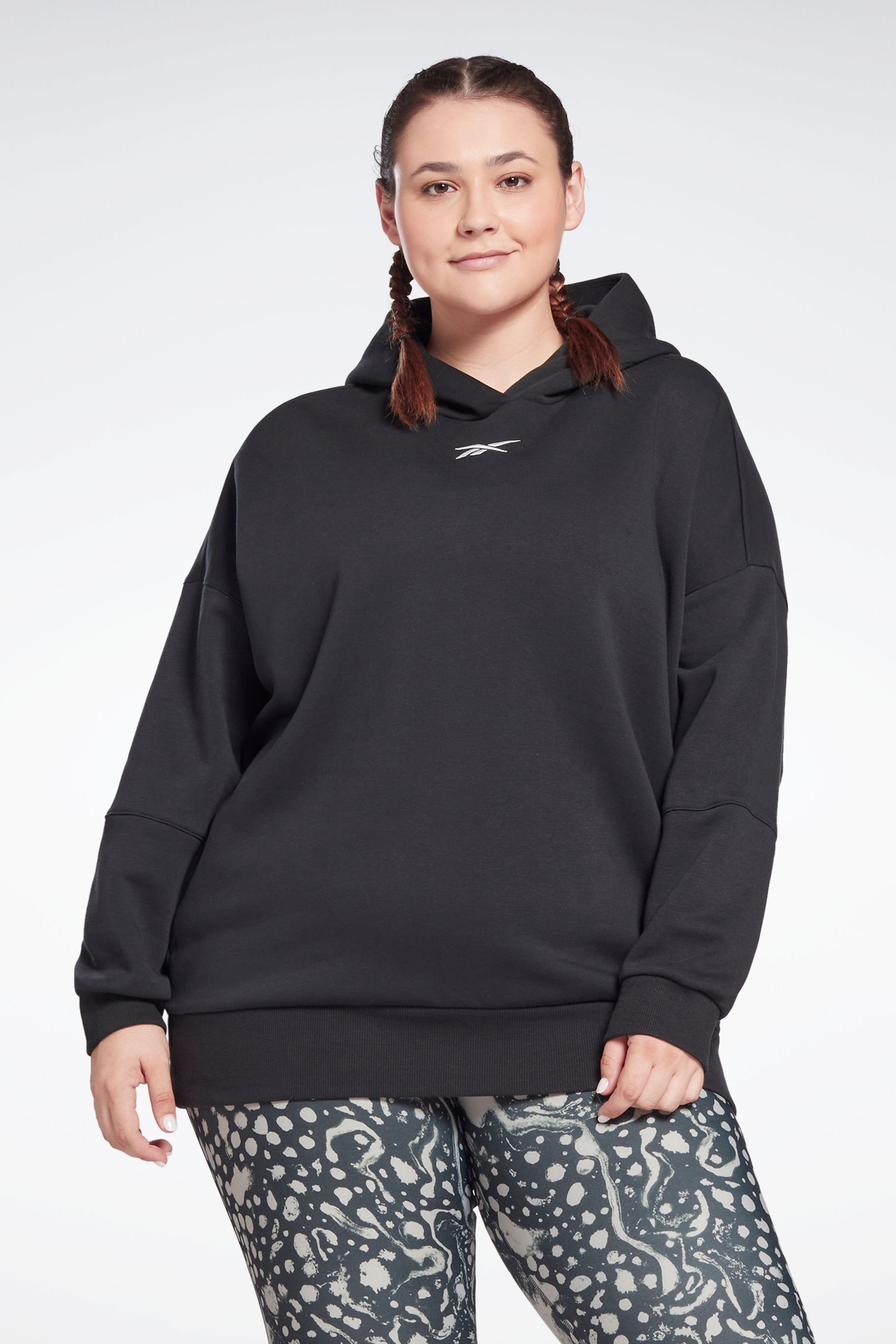 Buy Reebok Black Studio Oversize Hoodie Plus Size from the Next UK online shop