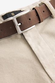 Stone Belted 100% Cotton Chino Shorts - Image 7 of 7