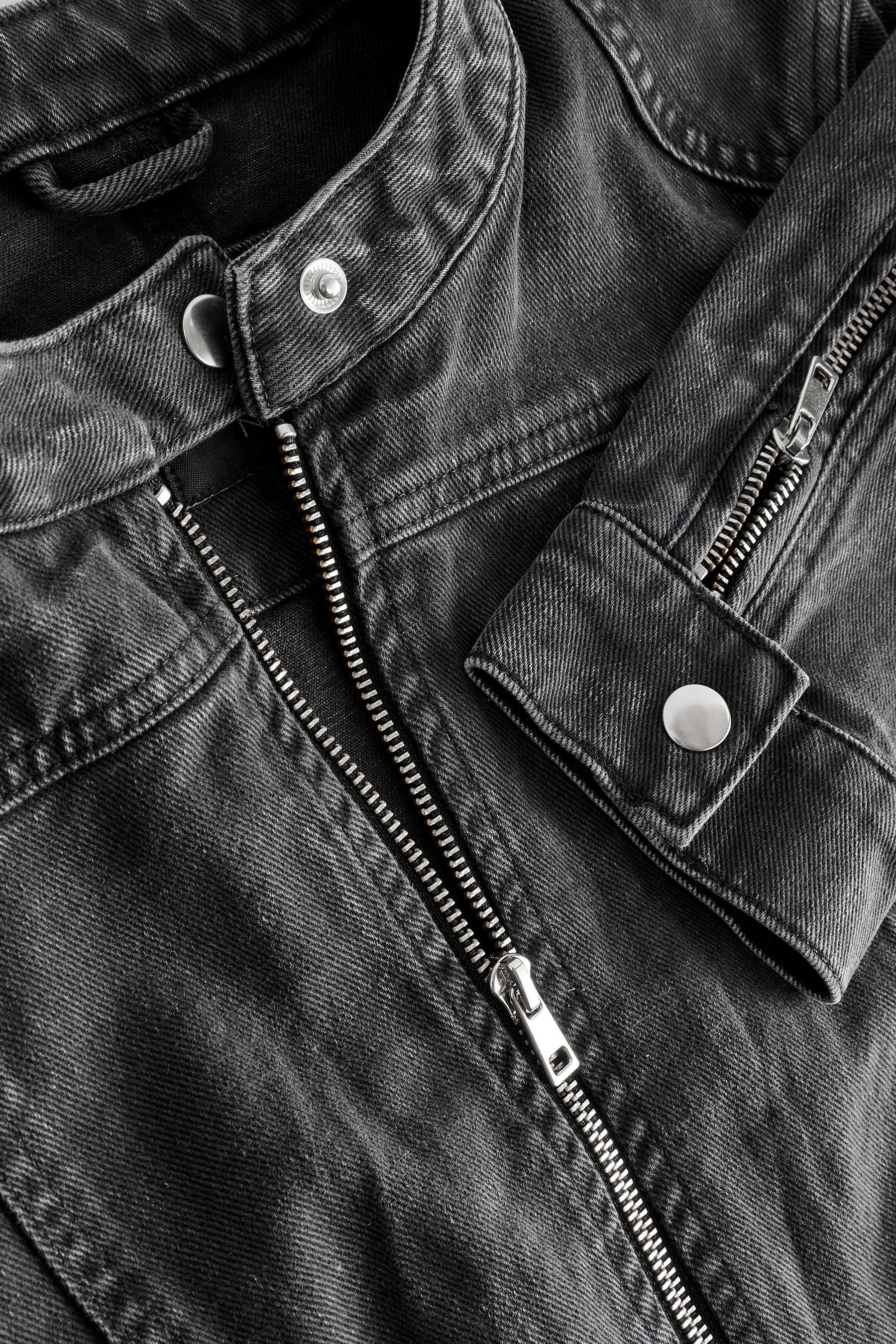 Ladies cotton biker jacket shop