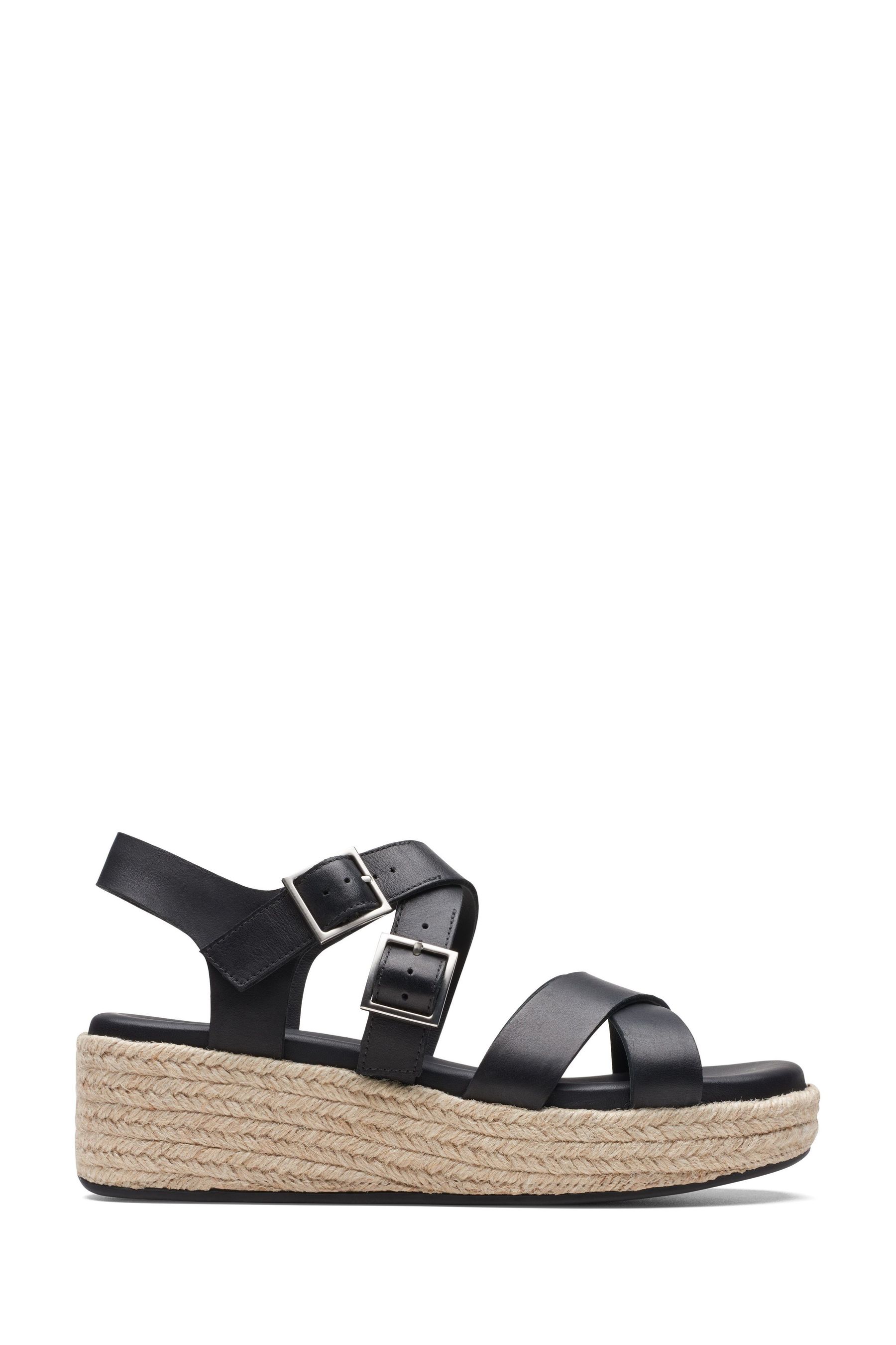 Buy Clarks Black Combi Kimmei Buckle Wedge Sandals from Next Luxembourg