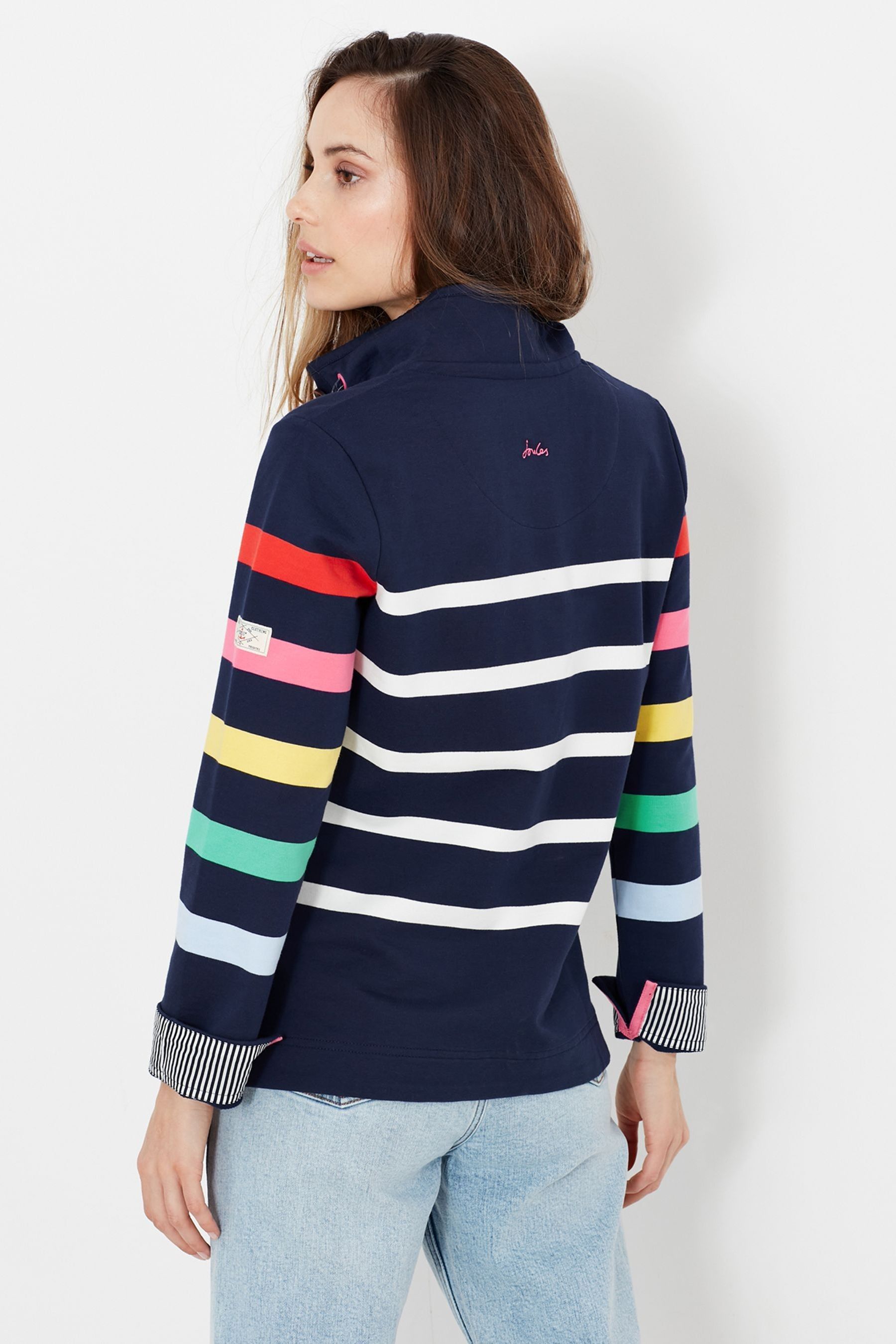 Buy Joules Blue Saunton Funnel Neck Sweatshirt from Next Poland