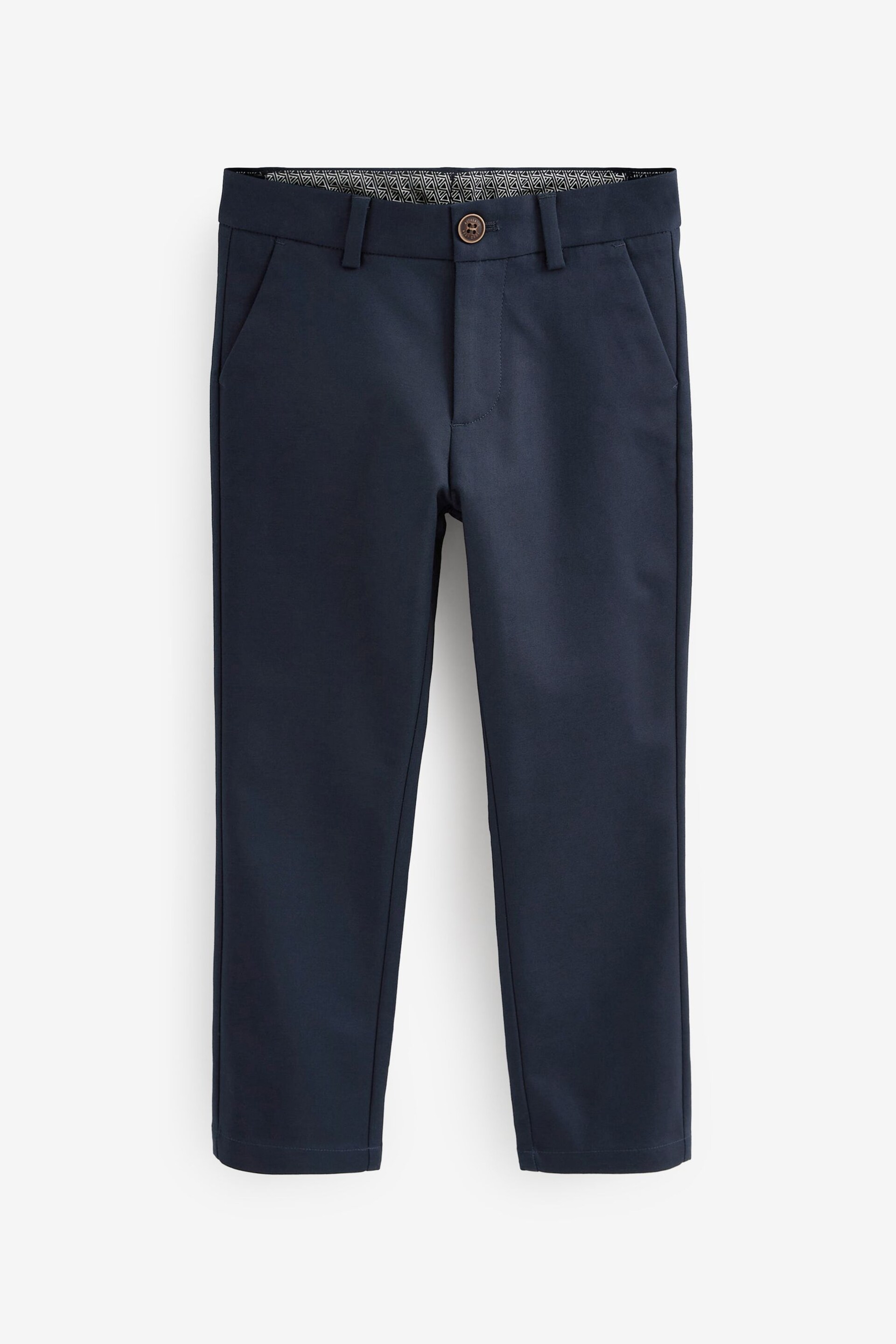 Navy Blue Premium Chino Trousers (3-16yrs) - Image 4 of 5