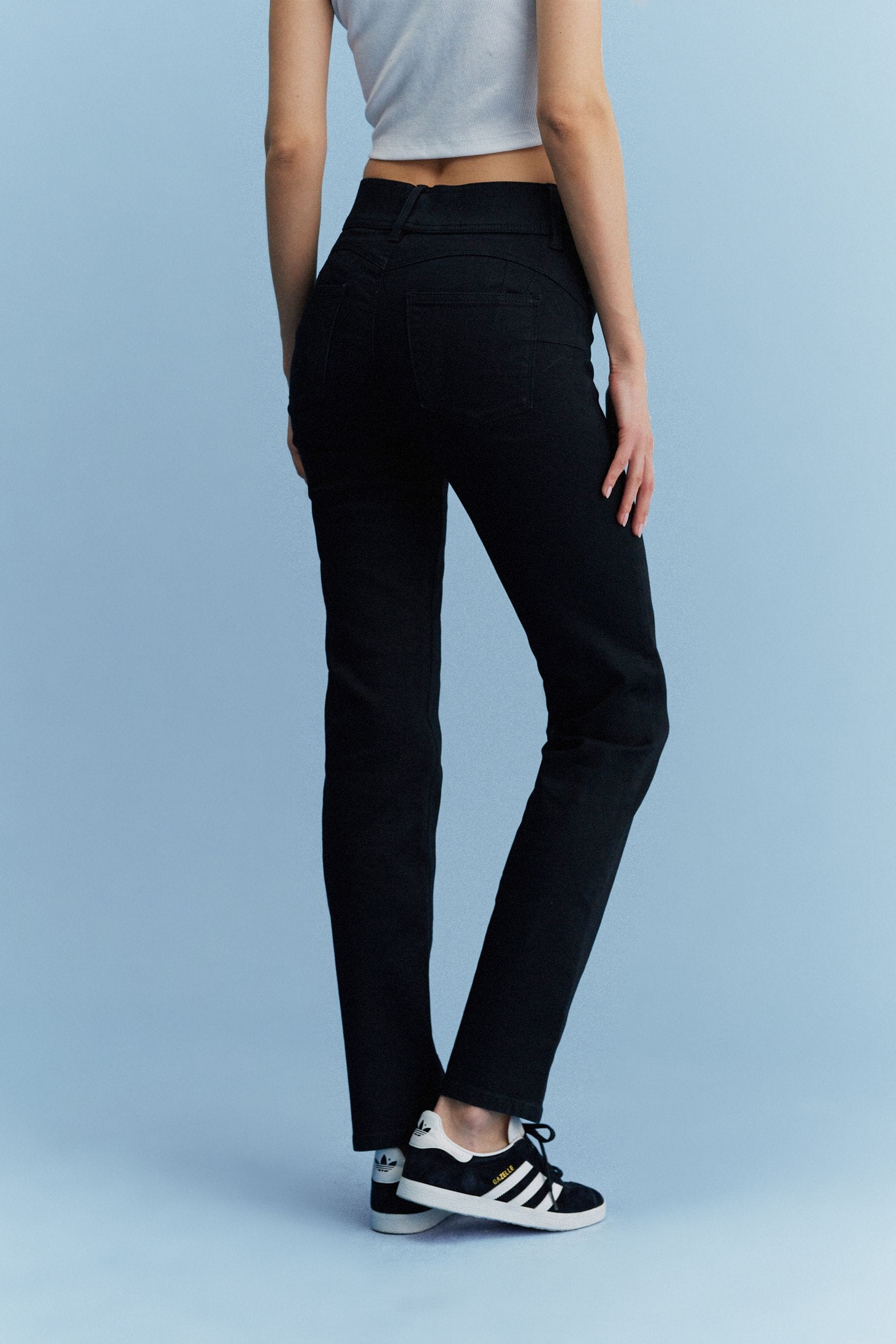 Buy Black Super Stretch Soft Sculpt Pull On Slim Denim Leggings from the Next UK online shop