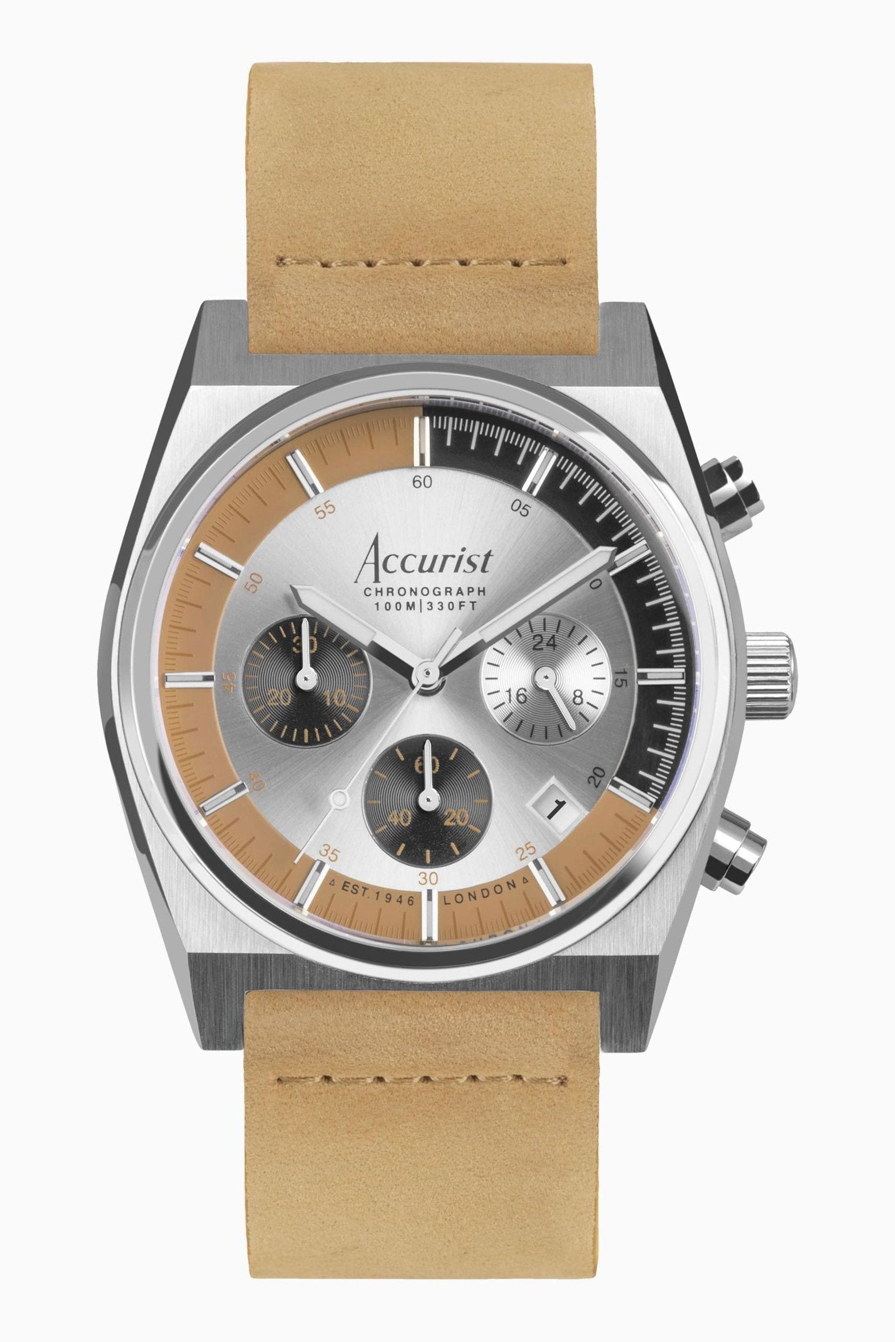 Mens accurist chronograph watch online