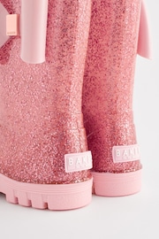 Baker by Ted Baker Girls Glitter Welly Boots with Bow - Image 6 of 6