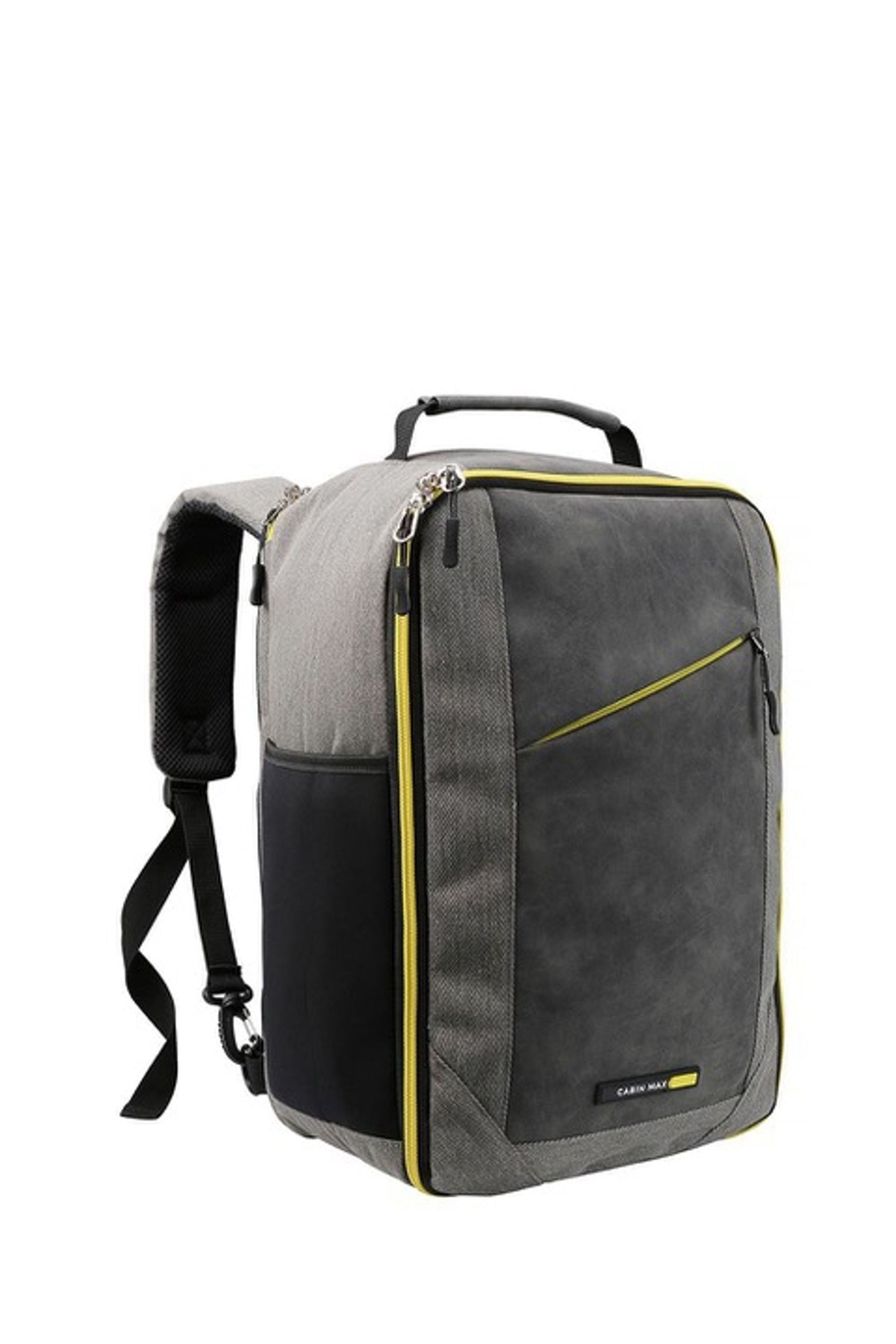 Buy Cabin Max Grey Yellow Manhattan Cabin Travel Bag 40x20x25 Shoulder Bag and Backpack from Next Ireland