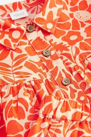 Orange Floral Blouse And Shorts Co-ord Set (3mths-8yrs) - Image 8 of 8