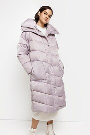 River Island Grey Panelled Puffer Jacket - Image 3 of 5