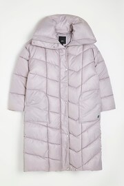 River Island Grey Panelled Puffer Jacket - Image 5 of 5