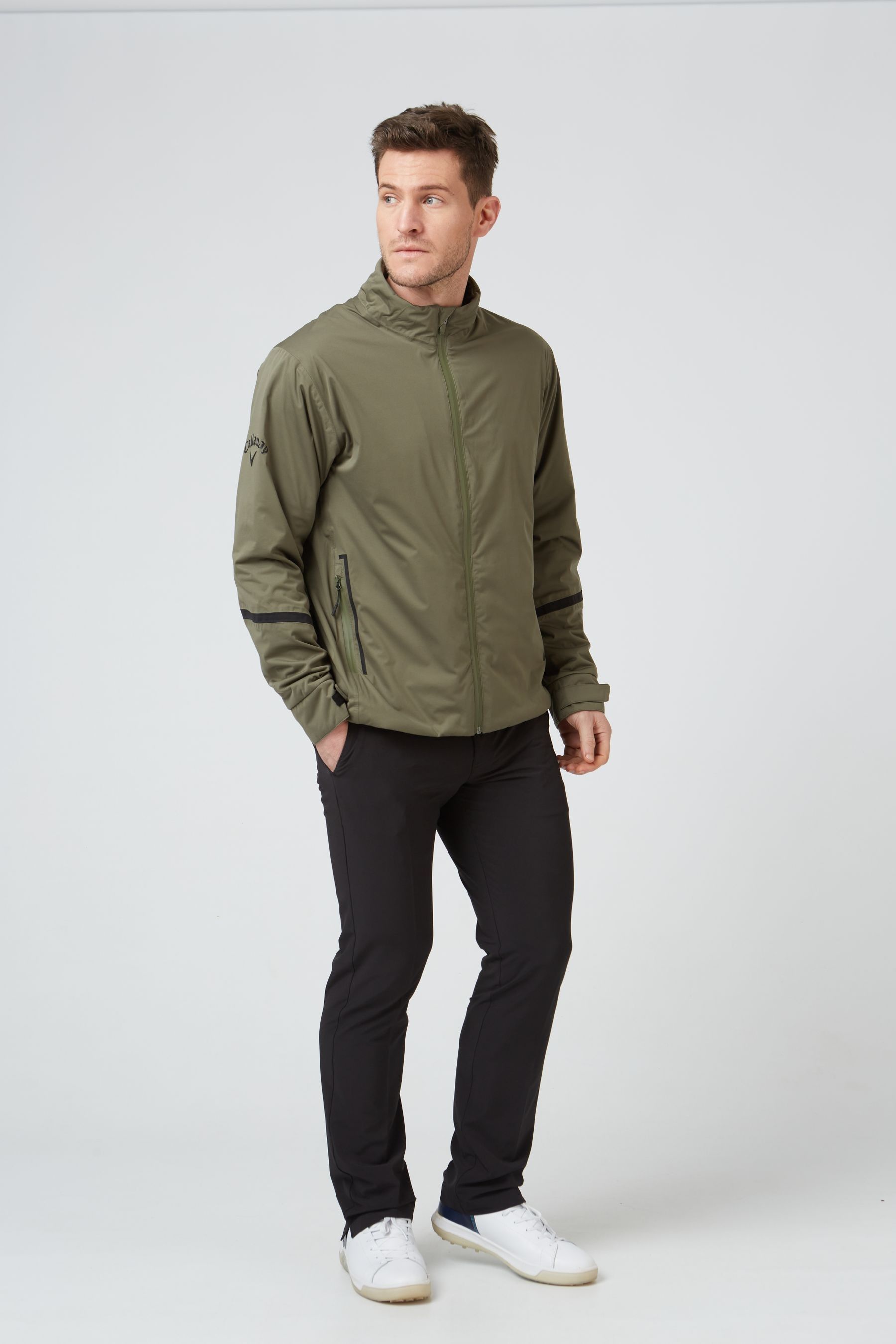 Buy Callaway Apparel Callaway Golf Stormlite Green Waterproof Jacket from Next Luxembourg
