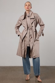 Religion Natural Lightweight Waterfall Cotton Charisma Trench Coat - Image 3 of 7