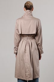 Religion Natural Lightweight Waterfall Cotton Charisma Trench Coat - Image 4 of 7
