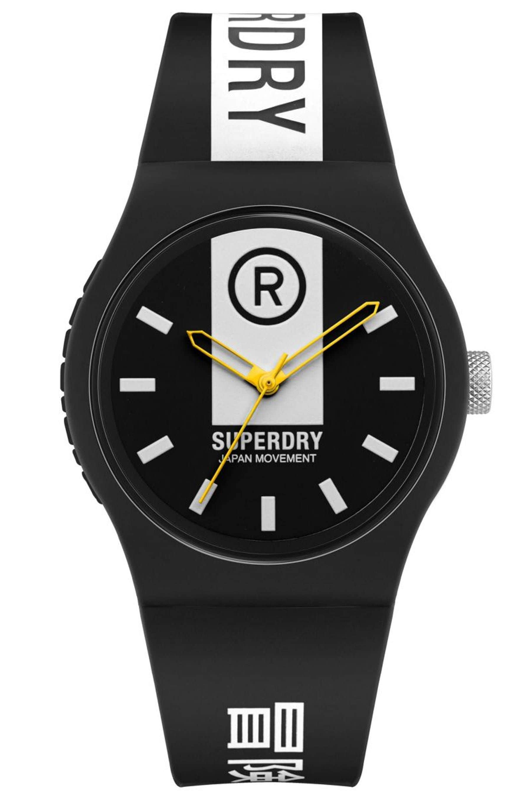 Buy Superdry Black Gents Urban Brand Block Modern Casual Watch from the Next UK online shop