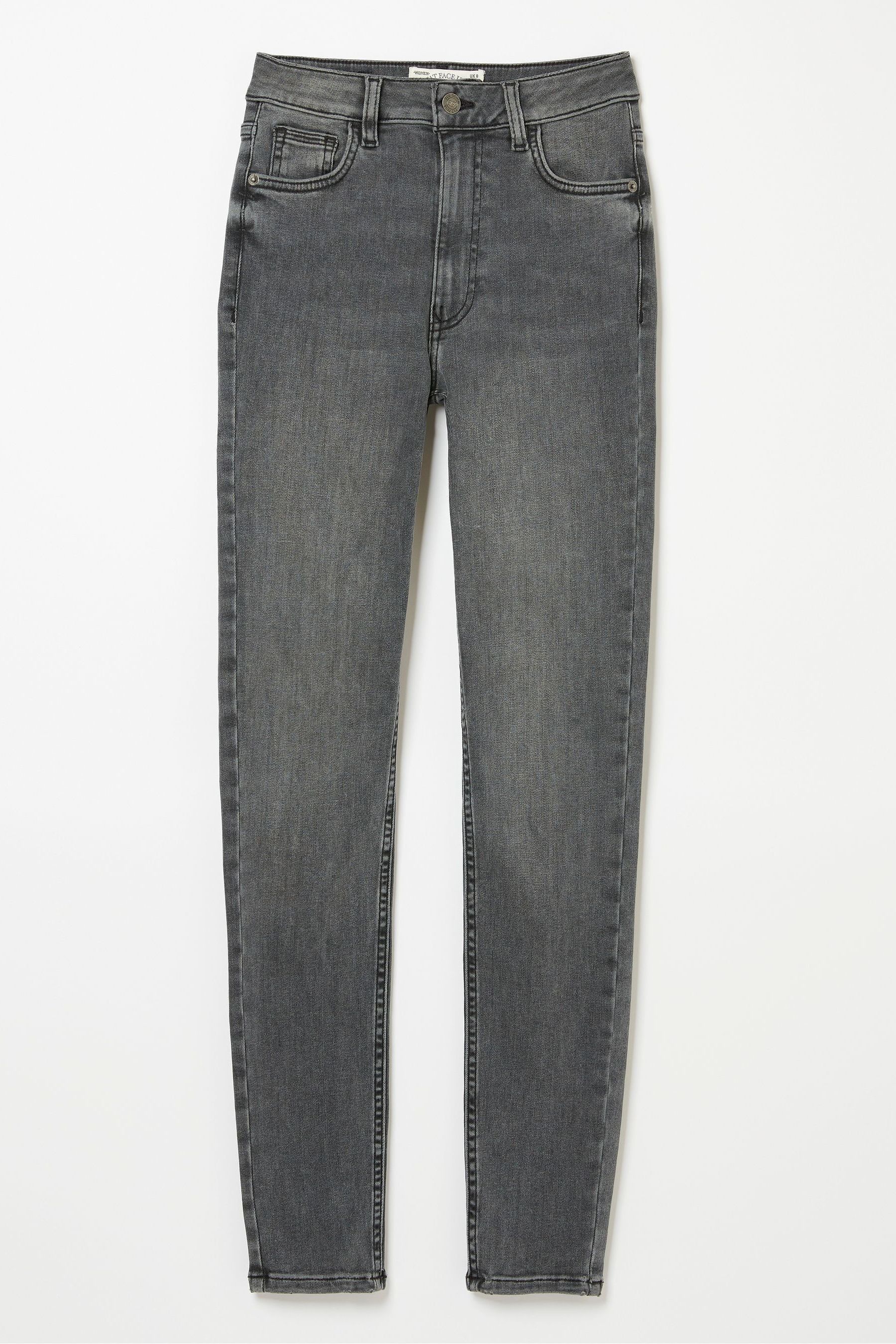 Buy FatFace Grey Harlow High Waist Skinny Jeans from Next Luxembourg
