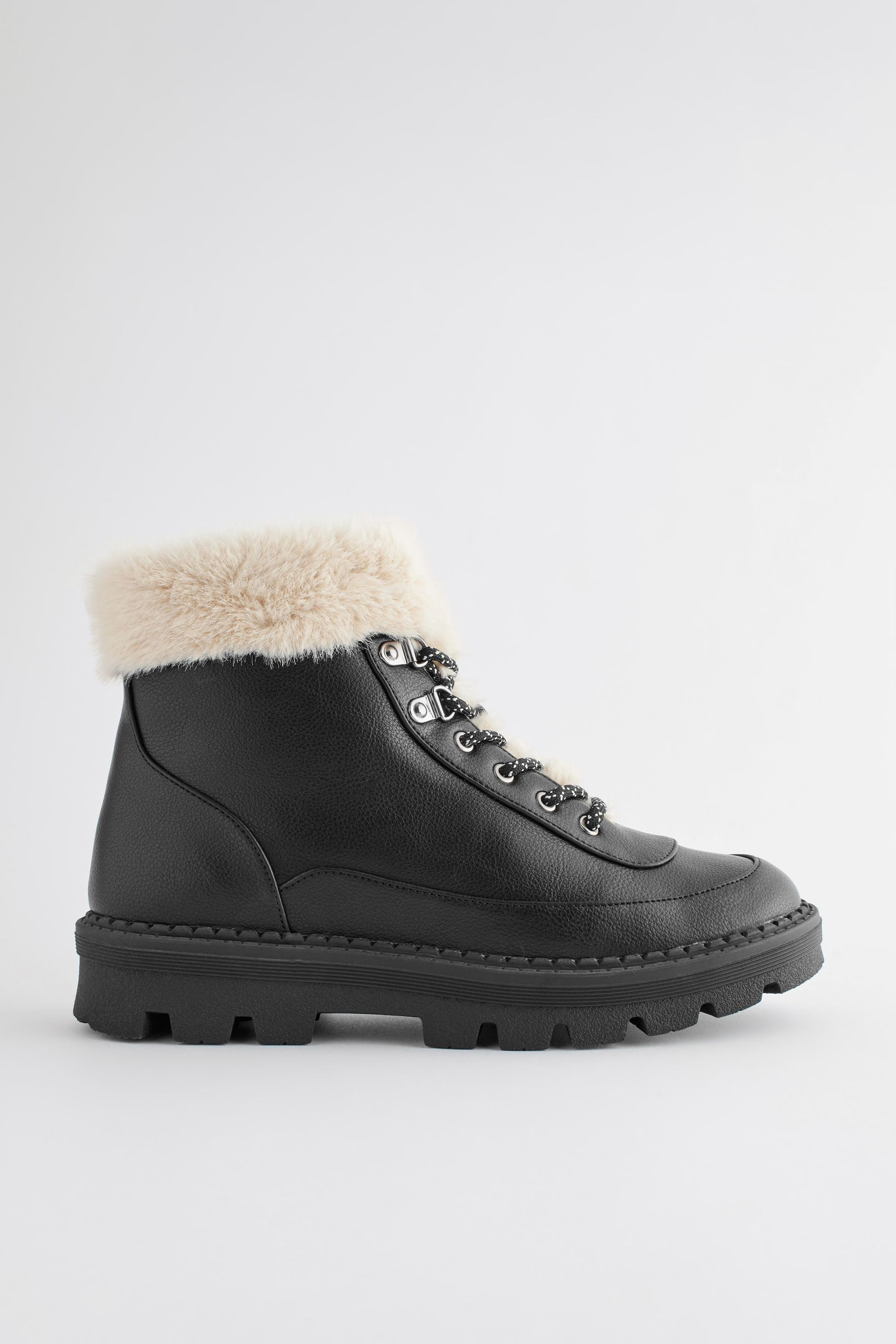 Lace up wide fit boots hot sale